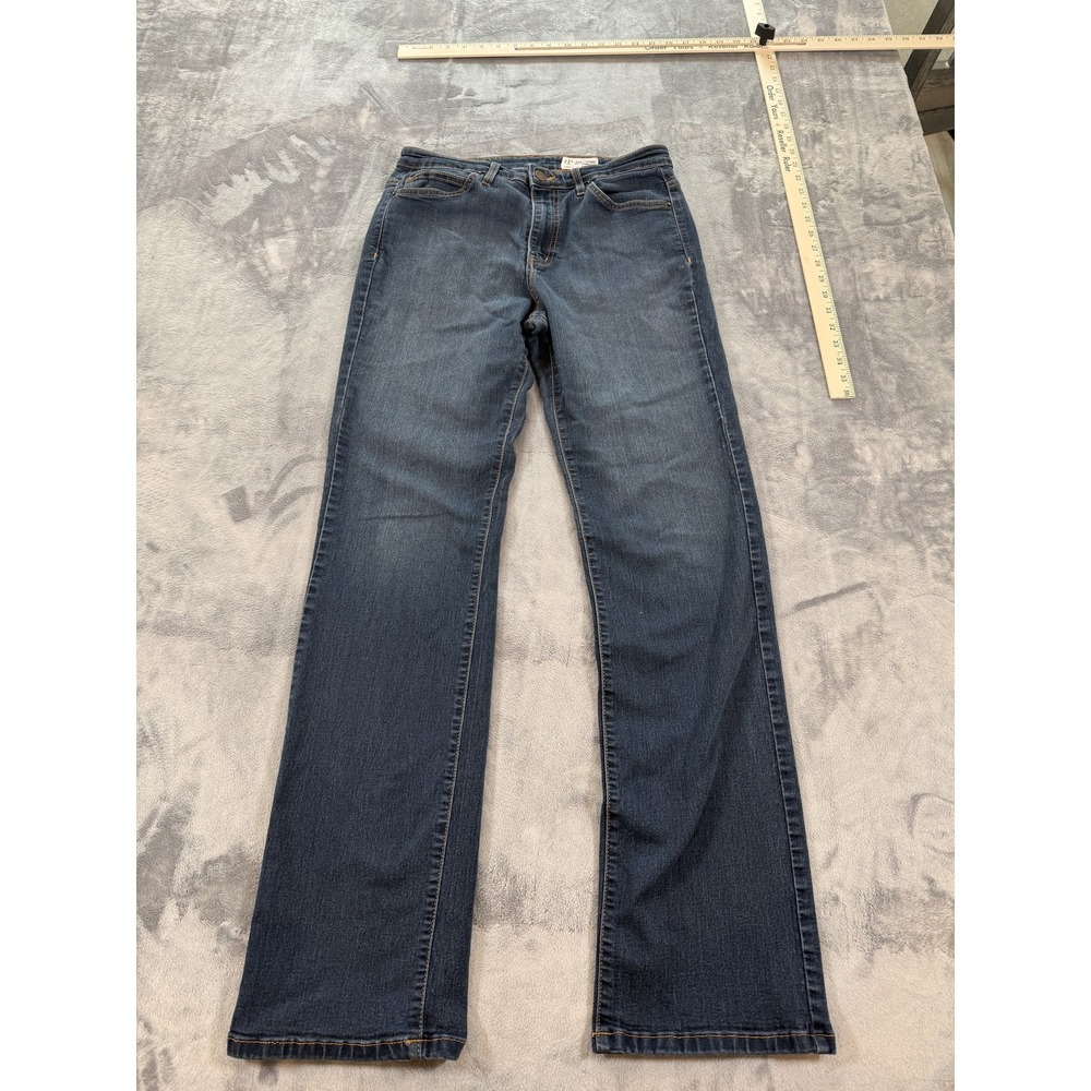 AVIATOR Women's Mini Bootcut Jeans Size 32 Dark Wash Stretch Denim Made in USA